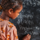 Ethiopian school child learning Amharic